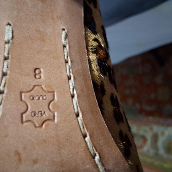 Michael Kors Leopard Print Flats with Brown and Black Accents - Picture 5 of 6